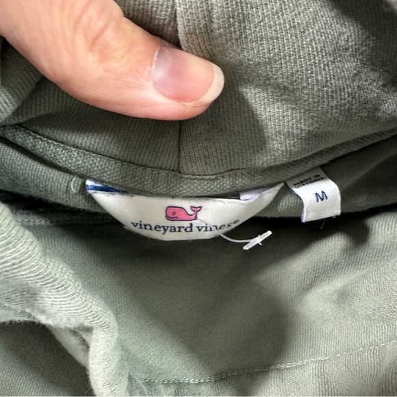 Vineyard Vines Garment Dyed Funnel Neck Sheph Shirt Green - Picture 5 of 7